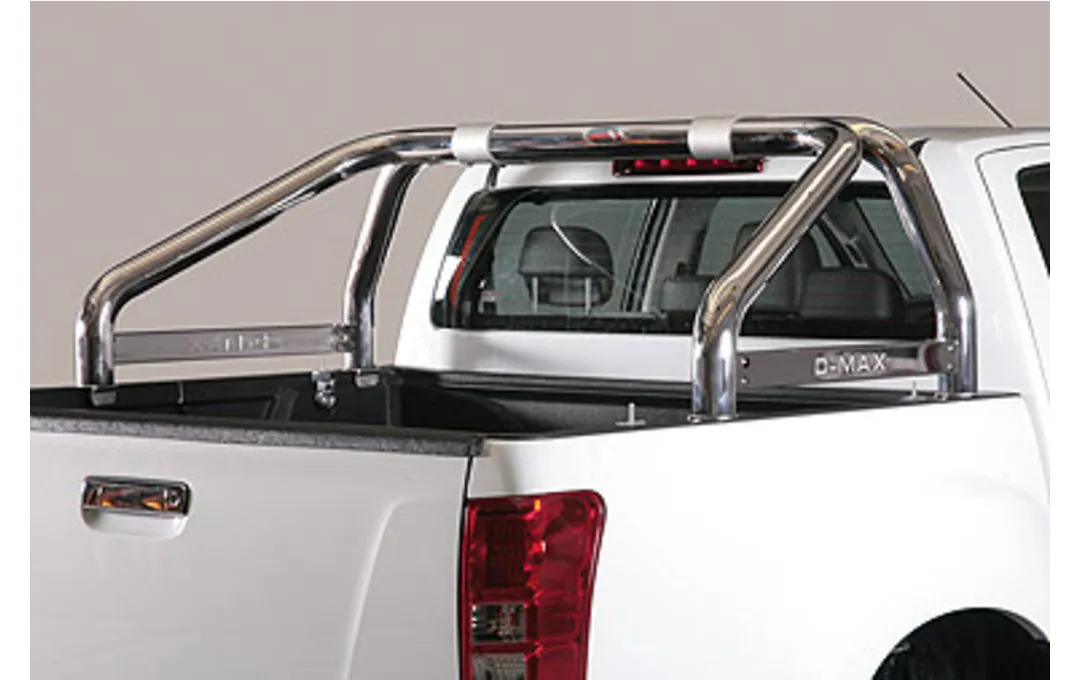 ROLL BAR 70 STAINLESS STEEL BRILL W/MARK for ISUZU D-MAX DAL 2012 AL ...